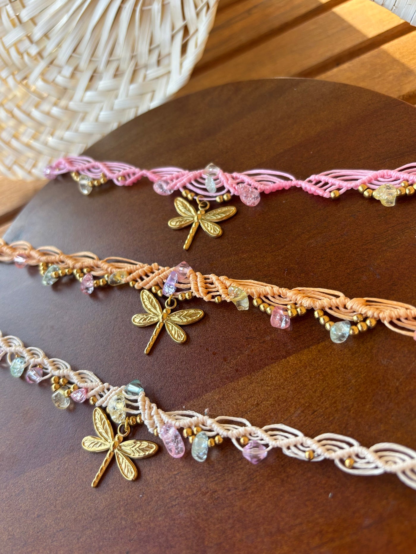 Collier ras de cou Libellule